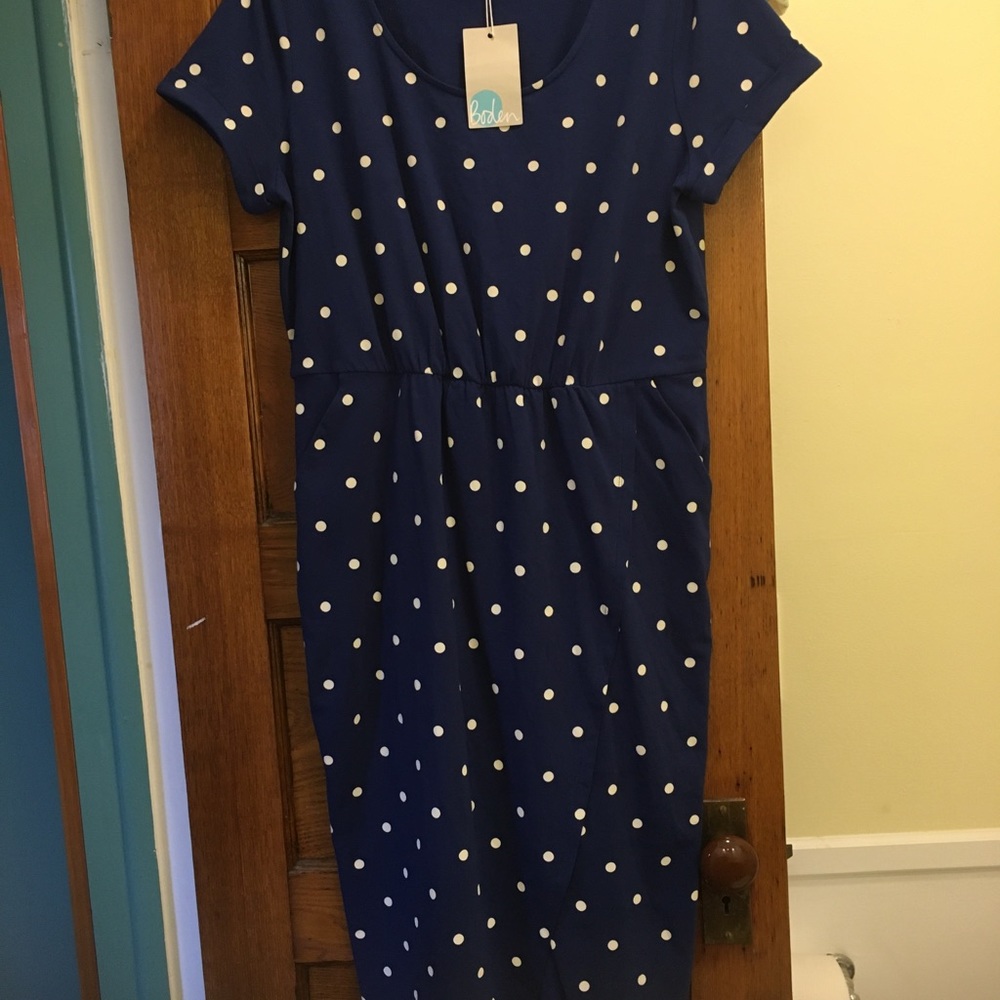 NWT Boden Polka Dot dress